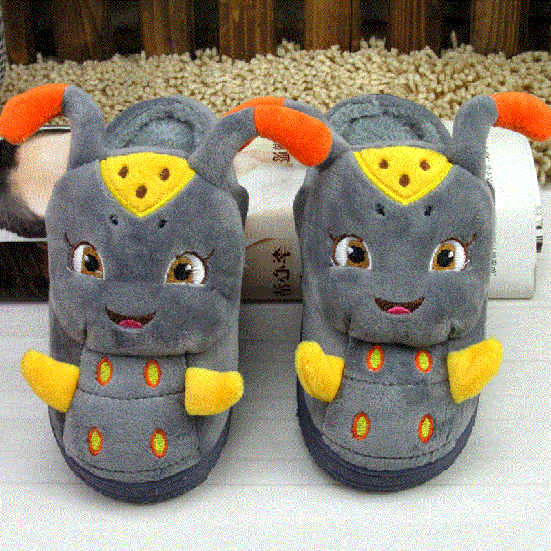 Chaussons enfants en suède pour hiver - semelle caoutchouc - Ref 1012455 Image 30