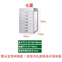 Большой семисторонний стеклянный шкаф не содержит дна