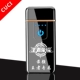 Net đỏ với cảm biến vân tay sạc pin USB thuốc lá điện tử bật lửa cá nhân tùy chỉnh để gửi bạn trai thủy triều - Bật lửa bật lửa điện plasma