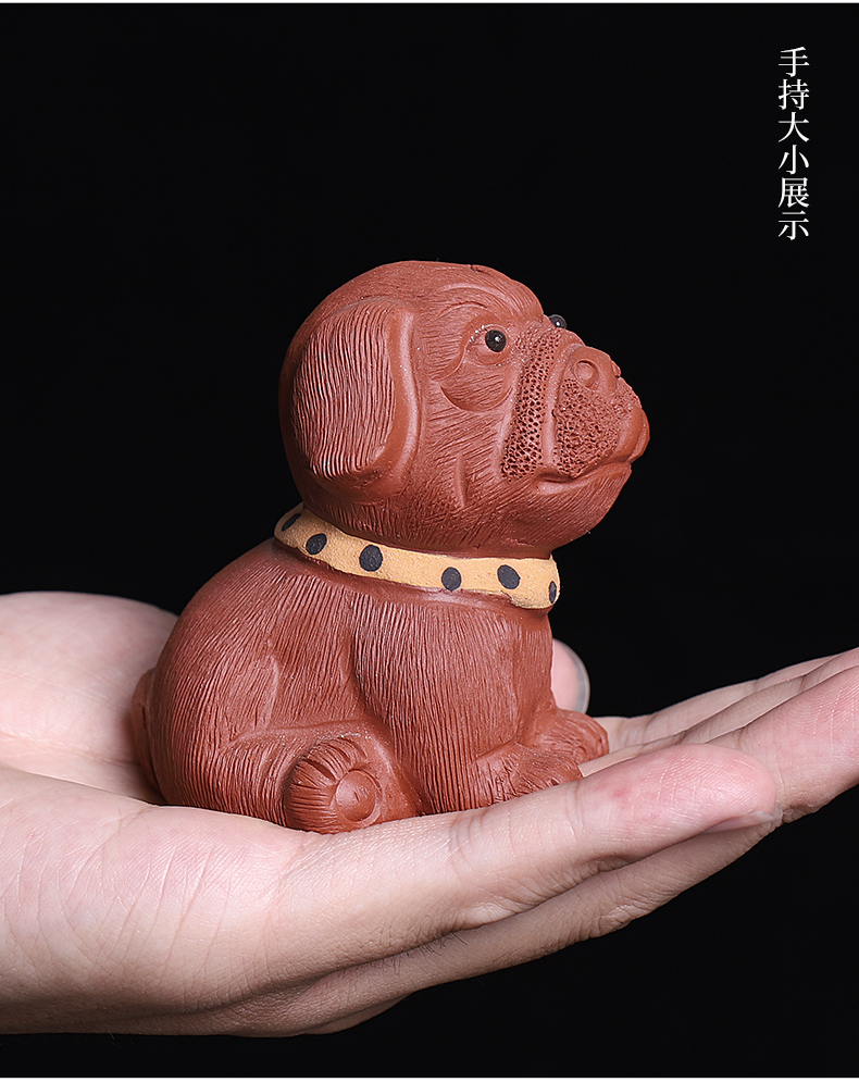 Purple sand tea pet individuality creative tea set decoration accessories tea tray was small ornament, lovely rabbit Chinese zodiac ornament