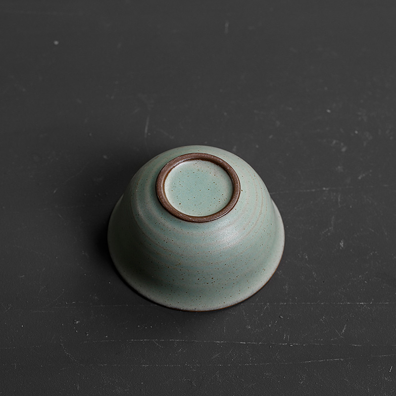 Coarse pottery ceramic cups single CPU antique Japanese small kung fu tea tea service master cup home master cup in use