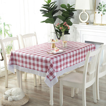 Environmentally friendly pvc rectangular tablecloth family hotel tablecloth tea table cloth waterproof and oil-proof disposable