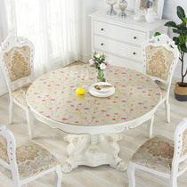Opaque soft table cloth water-and oil-repellent round table cloth tablecloth anti-slip cha ji bu PVC rubber pad cha ji bu