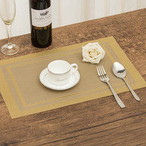 European placemats PVC insulation mats table mats tablecloth Japanese plain plate mats bowl mats