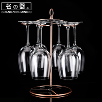 Famous simple six cup red wine cup holder household red wine cup holder upside down modern simple ornaments European creative 6