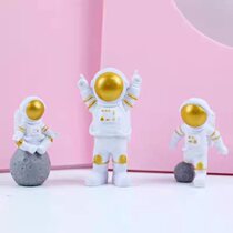 Astronaut Cake Decoration Pendulum Moon Astronaut Spaceflight Rocket Birthday Plugin Children Cosmic Spaceship Planet