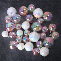 Phantom transparent mirror ball cake decoration decoration color transparent plastic ball birthday dessert table decoration decoration