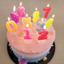 Birthday cake Digital candles Party supplies Decorative smoke-free small candles Individually packaged digital birthday candles