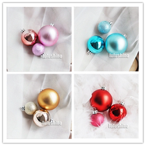 Wishing ball Cake decoration Silver Glossy Reflective Ball Birthday Dessert table plug-in Gold matte mirror ball ball