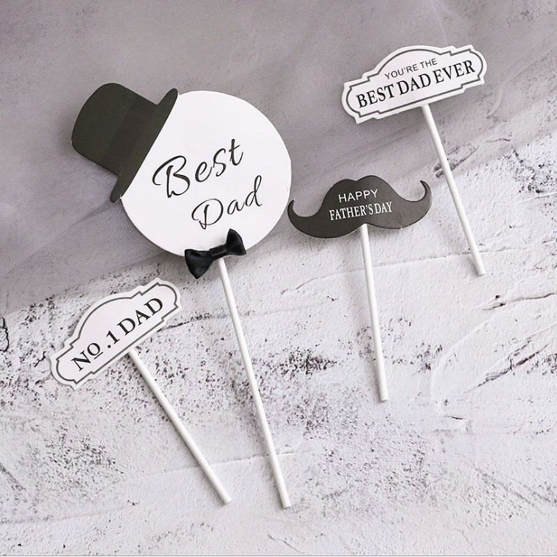 Men's master-beaten hat-gentleman's suit for birthday plug-in flag-daddy cake plug-in for men's decorative plugin