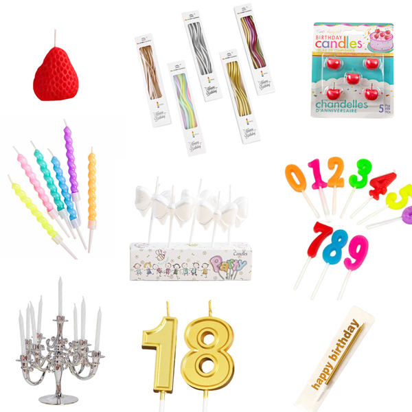Digital Birthday Party English Cake Decoration Birthday Candle