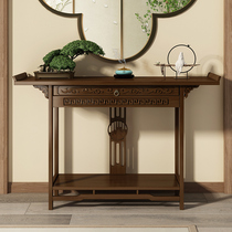 Xuantai New Chinese Table Solid Wood Entrance Cabinet Buddha Platform Small Case Narrow Long Table for Table