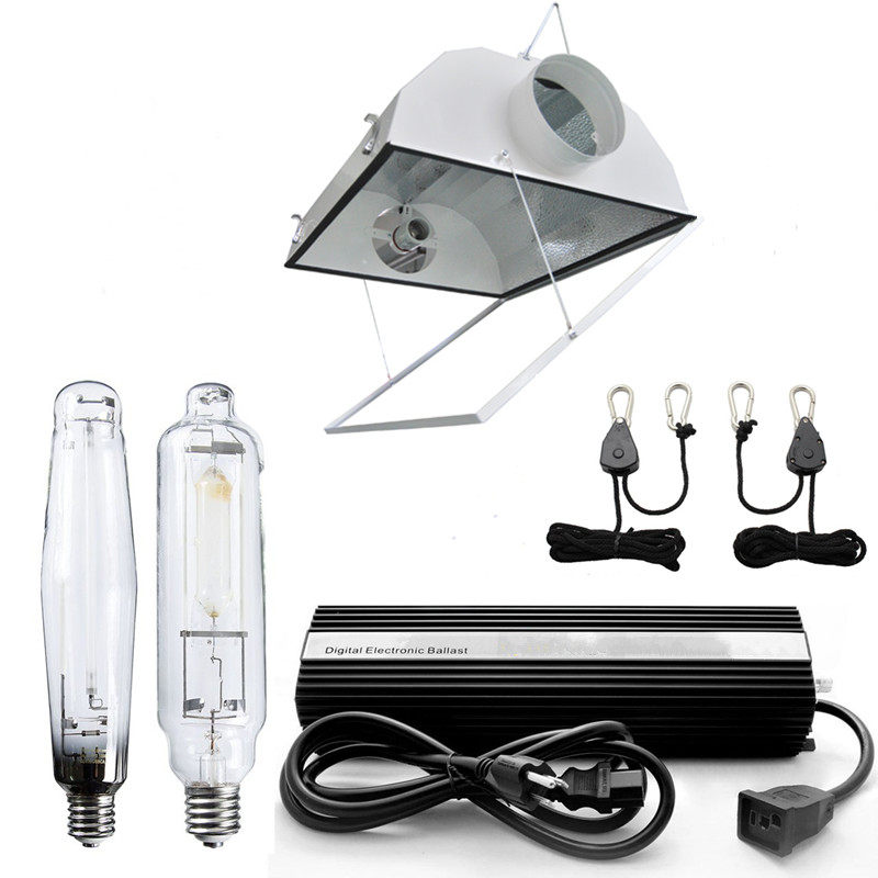 Foreign trade 400W 600W 1000W 6-inch glass cover air-cooled lampshade agricultural plant growth fill light set