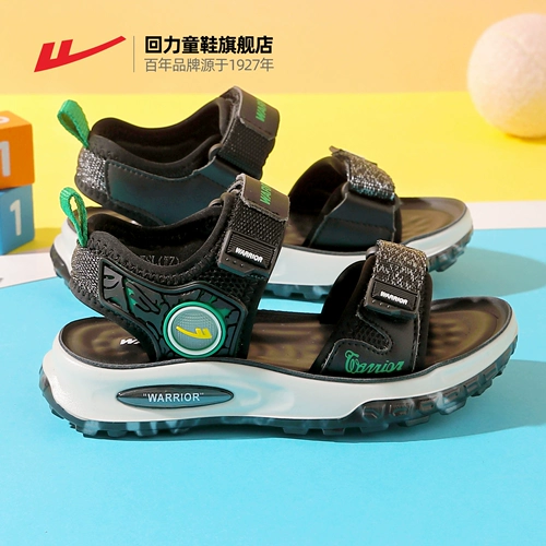 Warrior, летние сандалии для мальчиков, мягкая дышащая универсальная повседневная обувь, 2024 года, мягкая подошва