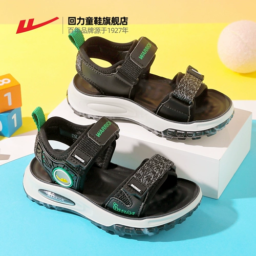 Warrior, летние сандалии для мальчиков, мягкая дышащая универсальная повседневная обувь, 2024 года, мягкая подошва