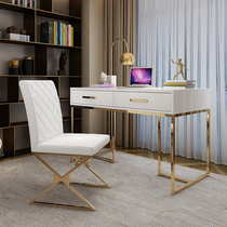  Light luxury desk Bedroom study Model room desk Computer desk Modern simple paint medical beauty consultation desk Student