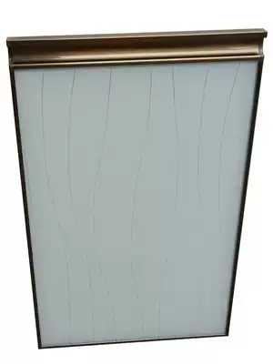 ? Custom-made crystal steel door 3C tempered glass door stove door Golden steel door kitchen cabinet door fine steel door