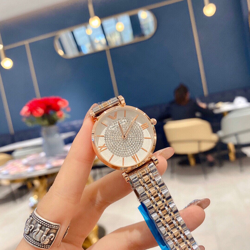 Armani gypsophila ladies watch 2021 new student simple light luxury niche brand women's watch