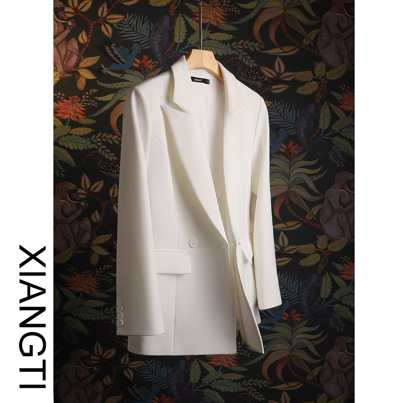 Xt Celebrity Style Blazer for Women 2026 New Slim Fit Early Autumn Professional Casual Shoulder Pad Elegant Spring and Autumn