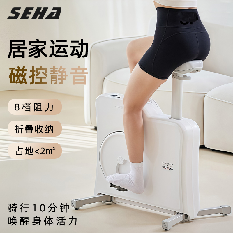 Seha Shenghao Small Wooden Horse Spinning Bike, Home Model, Small Indoor Silent Magnetic Control Foldable Exercise Bike Seha Shenghao Small Wooden Horse Spinning Bike, Home Model, Small Indoor Silent Magnetic Control Foldable Exercise Bike