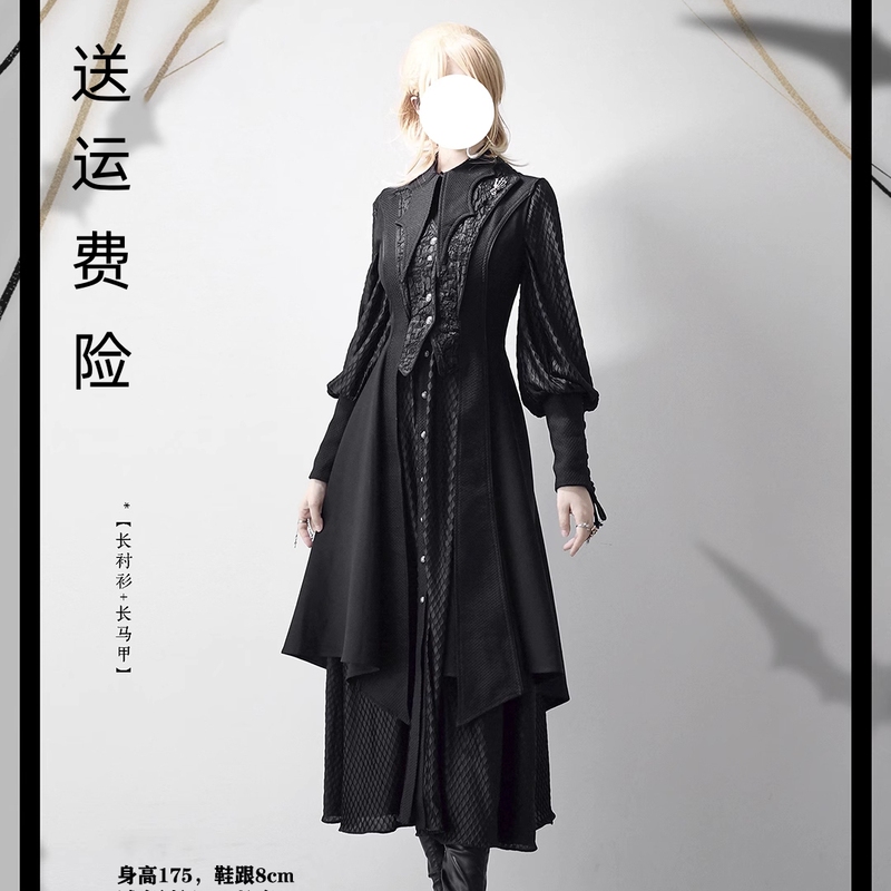 He Is a Dragon Lolita Prince in a Lolita Dress, Gothic Style, Slimming, Cool, Handsome, Dark, Slimming Cosplay