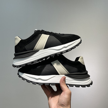 Mens shoes 2022 new winter plus suede genuine leather Old Dad shoes 100 hitch retro-tide sneakers low-help thick bottom casual shoes