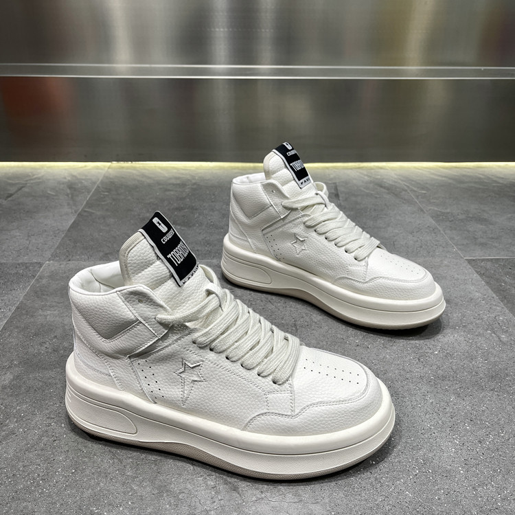 Men's shoes 2022 new autumn and winter small white shoes tide thick soles increase sports casual shoes men's hundred and high helpers