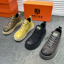 2022 Winter new Inn Wind men Martin boots thick bottom Clown Shoes Plus Suede Warm High Helps Cotton Shoes