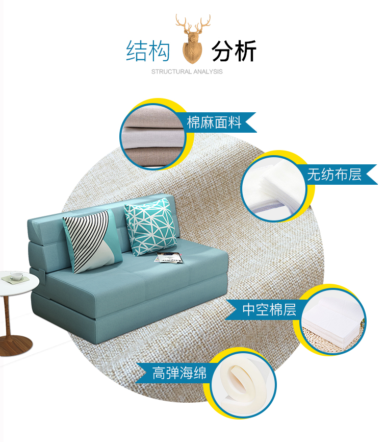 Ráp giường beanbag phòng khách Single Double 1,2 m 1,5 ban công mạng kép căn hộ nhỏ tatami đỏ - Ghế sô pha sofa gỗ sồi hiện đại