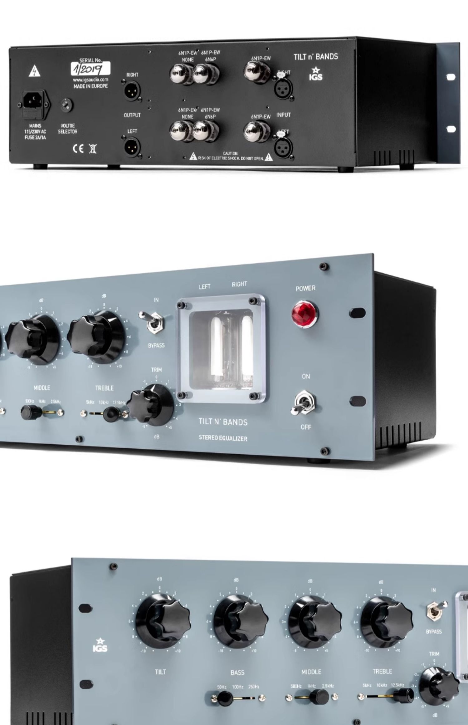 IGS AUDIO TILT N BAND，电子管立体声母带均衡器 Pultec EQ