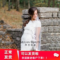 Bride Korean new water soluble lace lace single layer with hair comb Joker photography tour Veil Veil