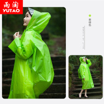Rain amoy raincoat Adult hiking poncho backpack long travel raincoat outdoor big brim men and women fashion