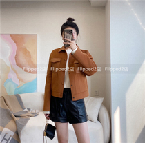 Flipped designer line r ~ a protein pud leather shorts pleated leather skirt 201120
