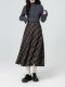 Retro plaid high-waisted skirt for women autumn and winter 2026 new autumn design plaid A-line mid-length skirt
