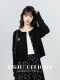 Black Knitted Cardigan Jacket for Women, Spring and Autumn 2025 New Style, Niche Design, Slimming Sweater, Short Outerwear Top
