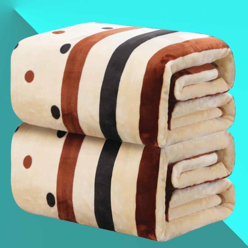 Thời trang giản dị chăn một lớp mùa đông dày chăn ấm chăn tan đôi chăn vuông - Ném / Chăn chăn lông cừu cho bé
