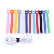 Velcro cable tie T-type back-to-back tie buckle binding computer data cable storage buckle strap winding hub