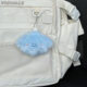 Youzhenba Cute Plush Blue Shell Makeup Mirror Student Backpack Hanging Folding Mirror Cartoon Keychain Mirror