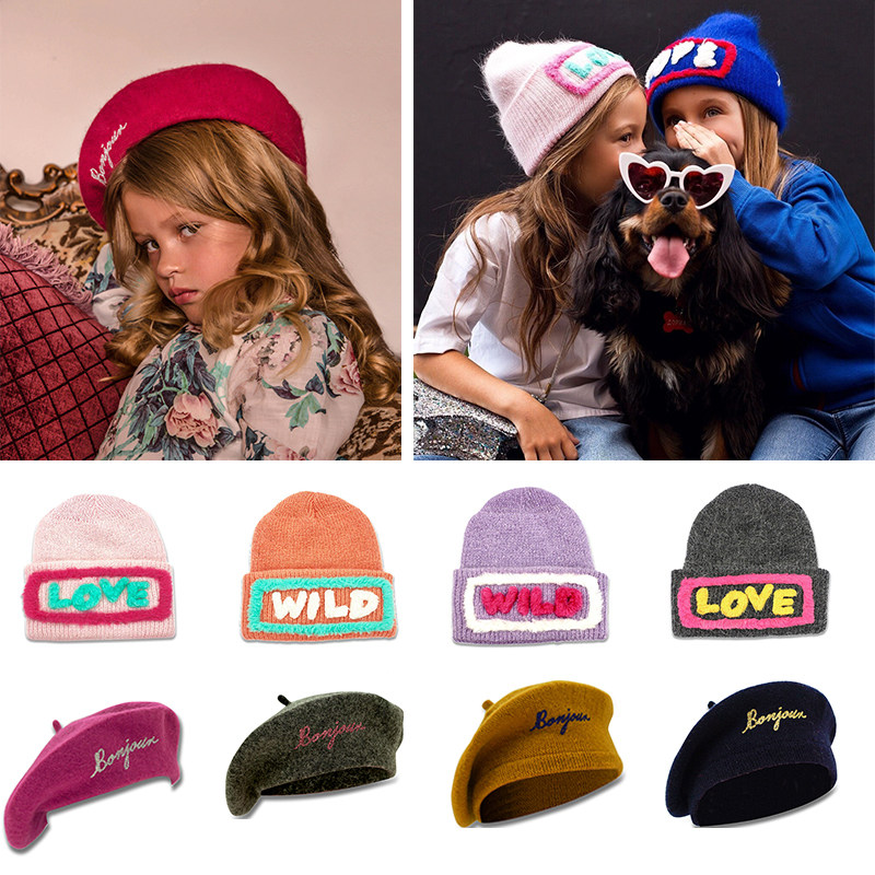 Spot Australia milksoda autumn and winter children boys and girls concave shape personality warm knitted wool hat