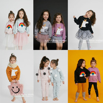 Fa home spot American Tide brand Petite Hailey autumn and winter girls unicorn plus velvet sweatshirt