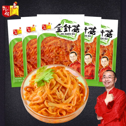 邓仕 Красное масло Enoki Mushroom 200g*5 Sichuan Micro -Spicy Rice Dicles Mabled Kimchi соус маринованные маринованные повседневные закуски