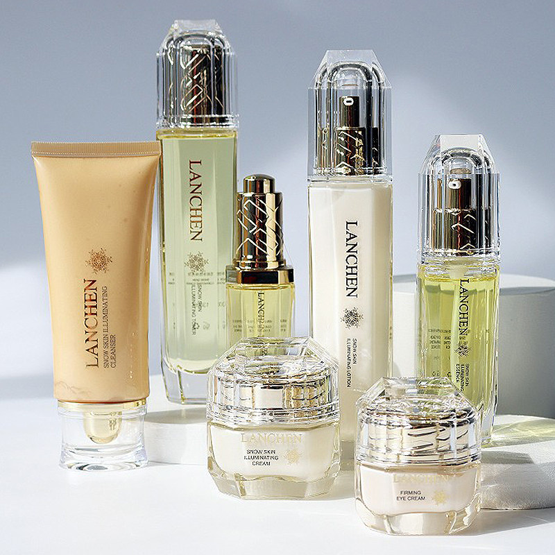 Blue Show Snow Yen Net Shiny Skincare Series Suit Moisturizing Compact And Smooth Skin Lotion Sensitive Dark Surface Cream