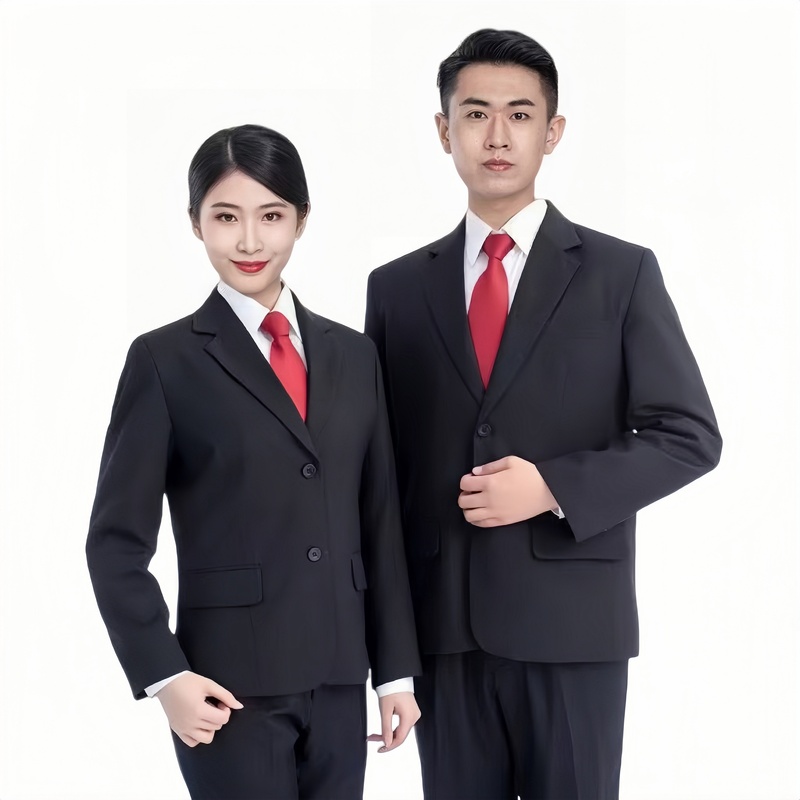 Appointment-Style Workwear 2026 New Spring and Autumn Men's and Women's Suit Set, Two or Three Button Black Large Size Judicial Uniform Appointment-Style Workwear 2026 New Spring and Autumn Men's and Women's Suit Set, Two or Three Button Black Large Size Judicial Uniform