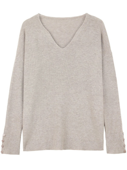 Gentle V-Neck Knitted Sweater for Women, Autumn and Winter New Style 2026, Long-Sleeved, Versatile, Slimming, Korean Style Inner Layering Top