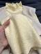 Korean-Style Gentle Yellow Lace Knit Sweater for Women, Autumn and Winter, Stylish and Beautiful, Soft and Cozy Inner Layer Base Shirt Set, Trendy Top