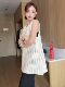 Korean Style Knitted Sweater Spring Wear for Women 2026 New Design Hollow-Out Mid-Length Sleeveless Vest Early Spring Top