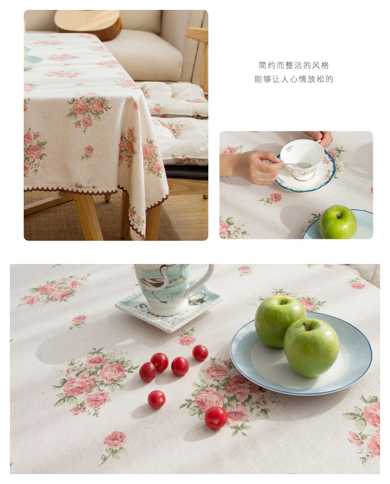 Hoa vải retro nhỏ vải bông tươi bảng kết cấu vải Bửu thức bàn tròn có thể được tùy chỉnh khăn trải bàn - Khăn trải bàn khăn trải bàn màu trắng