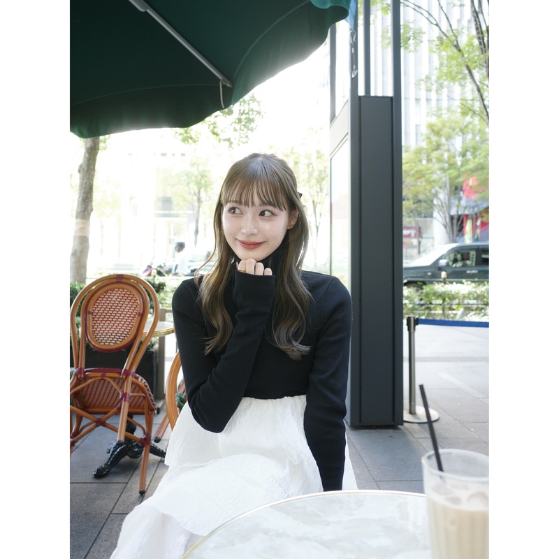Kinshann Japanese Style a 2.4W+ French Hepburn Style Multi-Layered Water Ripple Long-Sleeved Autumn and Winter Dress