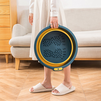 Foldable foot tub home space-saving plastic massage foot basin over the calf over the knee