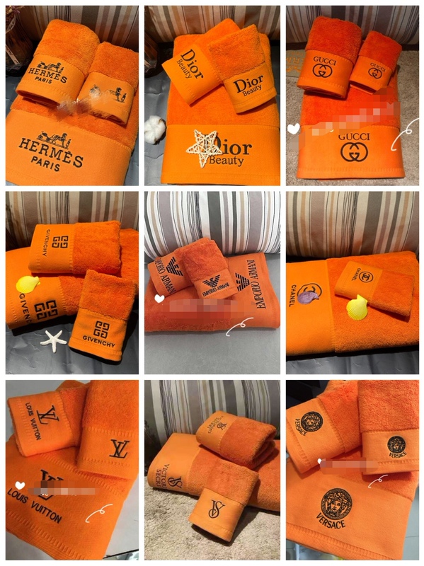 Thickened and Enlarged Pure Cotton Embroidered Couple's Towels, All-Cotton, Soft, Absorbent Face Towels for Model Homes